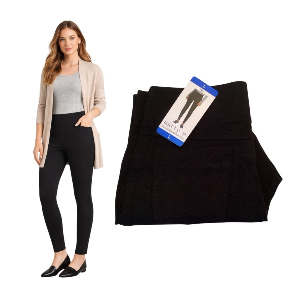 Matty M Women's Black Leggings